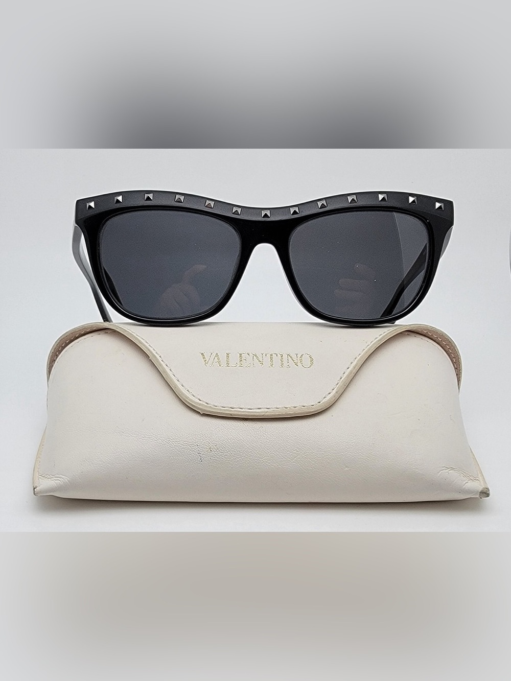 Valentino V650S Black RockStud Sunglasses